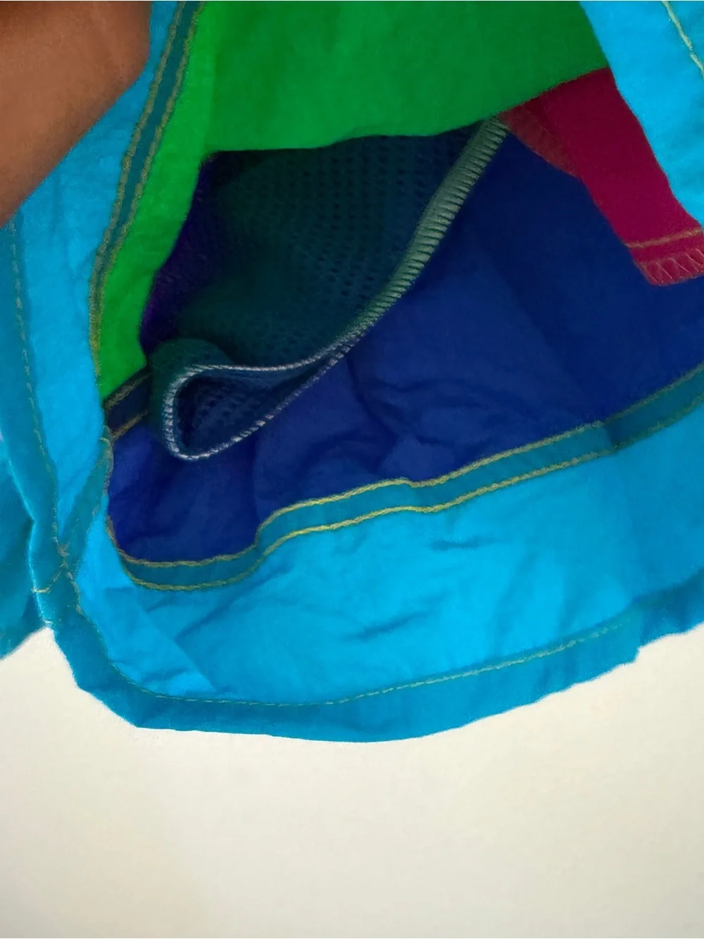 Jams World vintage Colorblock swim trunks shorts